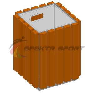 Купить Урна металлическая в деревянной обрешетке SP МФ400 в Угличе 