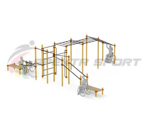 Купить Спортивный комплекс для инвалидов-колясочников WRK-D23_76mm в Угличе 