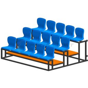 Купить Трибуна мобильная 3 ряда сиденья пластиковые на 15 мест в Угличе 
