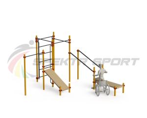 Купить Спортивный комплекс для инвалидов-колясочников WRK-D20_76mm в Угличе 