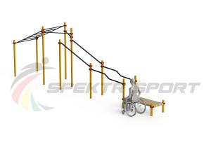 Купить Спортивный комплекс для инвалидов-колясочников WRK-D22_76mm в Угличе 